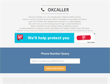 Tablet Screenshot of okcaller.com